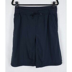 Indygena Wide Leg Shorts Womens M Black Moisture-Wick Pull On Hike Travel